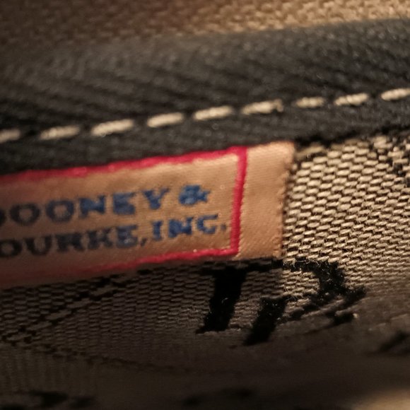 Vintage Dooney & Bourke Signature Grey & Black Logo Purse Shoulder Bag - Picture 12 of 12